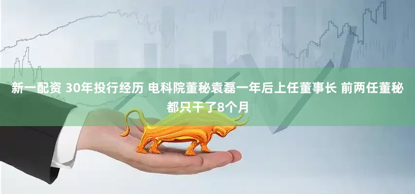新一配资 30年投行经历 电科院董秘袁磊一年后上任董事长 前两任董秘都只干了8个月