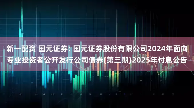 新一配资 国元证券: 国元证券股份有限公司2024年面向专业投资者公开发行公司债券(第三期)2025年付息公告